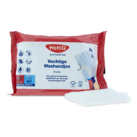 HeltiQ Vochtige Washandjes 20 stuks