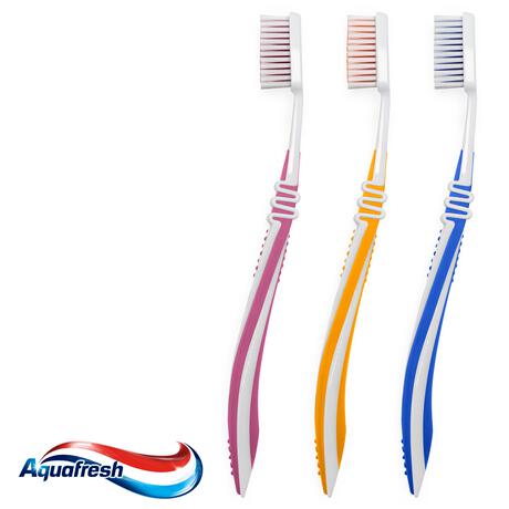 Aquafresh Clean & Flex Medium Tandenborstels 3 stuks