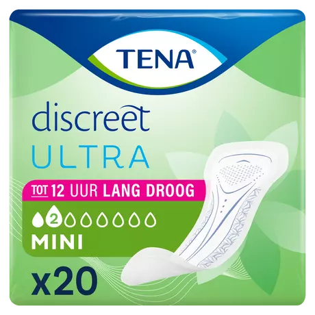 TENA Discreet Ultra Mini Incontinentie Inlegkruisjes 20 stuks