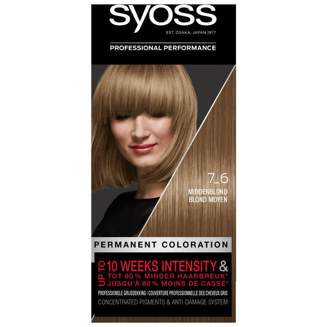 Syoss 7-6 Middenblond Haarverf