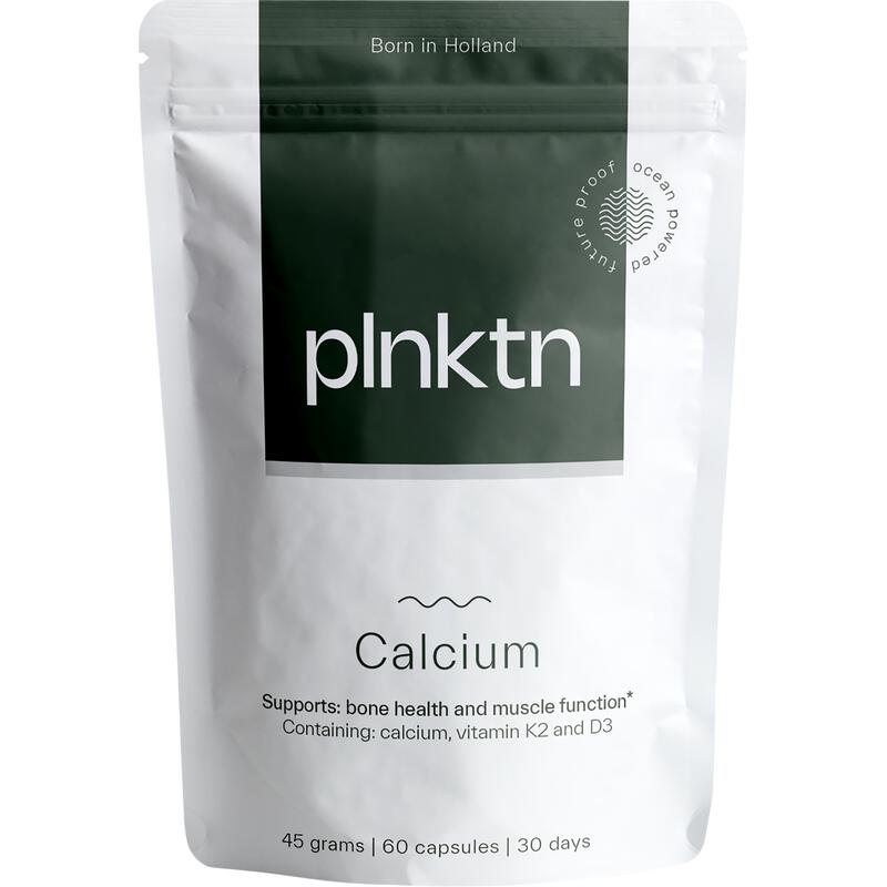 PLNKT Algen Calcium + Vitamine D3 + Vitamine K2 60 stuks