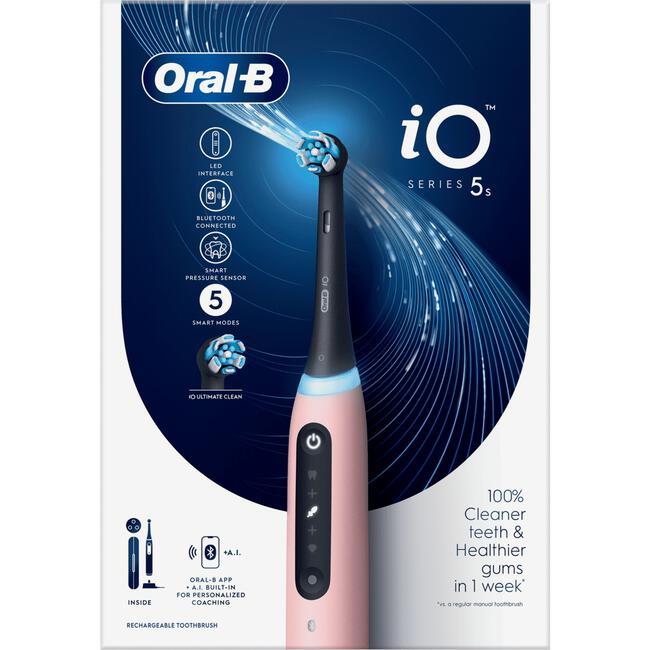 Oral-B iO 5S Roze Elektrische Tandenborstel By Braun