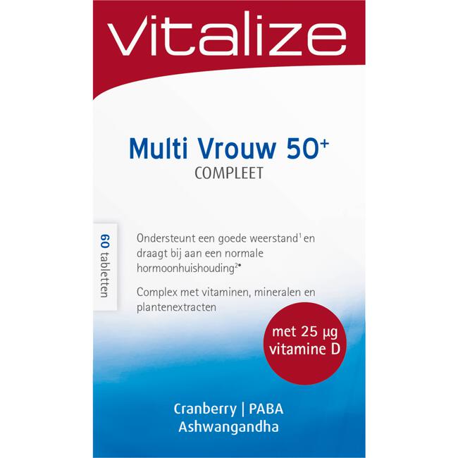 Vitalize Multi Vrouw 50+ 60 tabletten