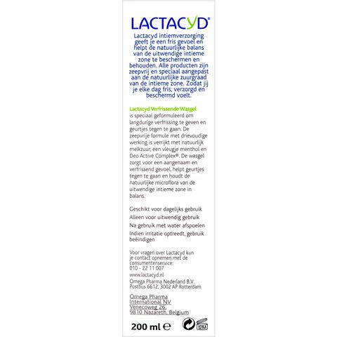 Lactacyd Verfrissende Wasgel Intieme Hygiëne 200 ML