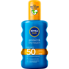 NIVEA SUN Zonnebrand Protect & Dry Touch Transparante Zonnespray SPF 50 200 ML