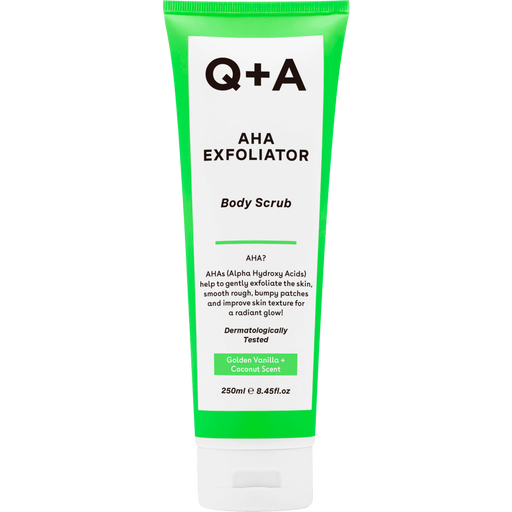 Q+A AHA Exfoliator Bodyscrub 250 ML
