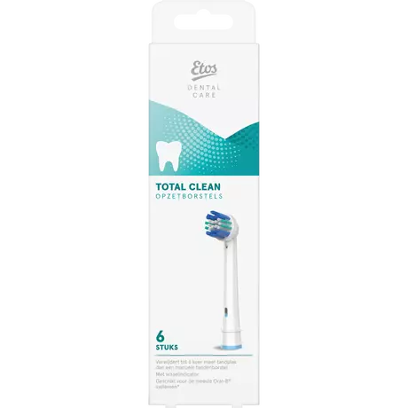 Etos Opzetborstels Total Clean 6 pack
