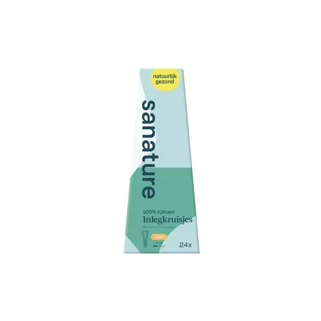 Sanature 100% Katoenen Inlegkruisjes String 24 stuks