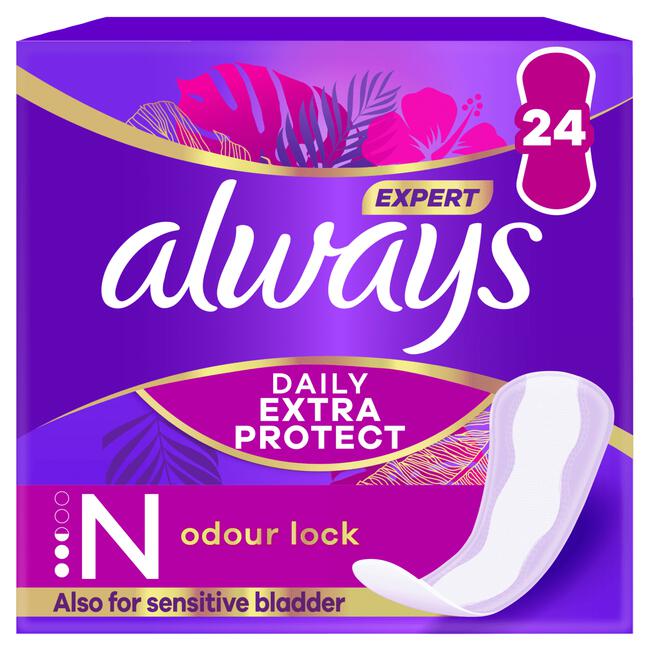 Always Daily Extra Protect Inlegkruisjes Normal 24 Stuks