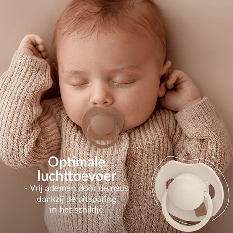 Difrax LOVI Prime Fopspeen Baby Blue/Blue 6-18 maanden