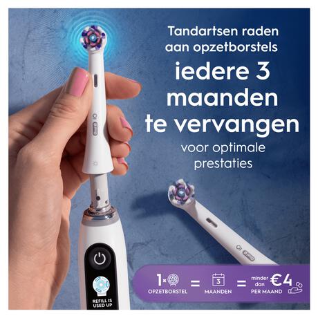 Oral-B iO Radiant White Opzetborstels Wit 2 Stuks