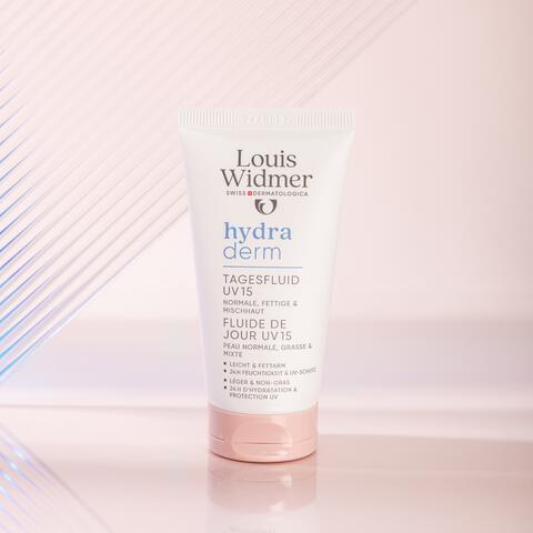 Louis Widmer Hydraderm Dag Fluide SPF15 Zonder Parfum 50 ML