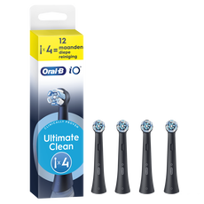 Oral-B iO Ultimate Clean Opzetborstels Zwart 4 Stuks