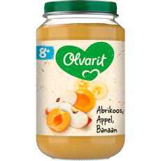 Olvarit Abrikoos Appel Banaan Fruithapje 8+ maanden 200 GR