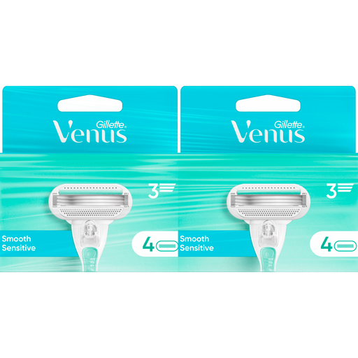 Gillette Venus Smooth Sensitive Navulmesjes Duopak 8 stuks