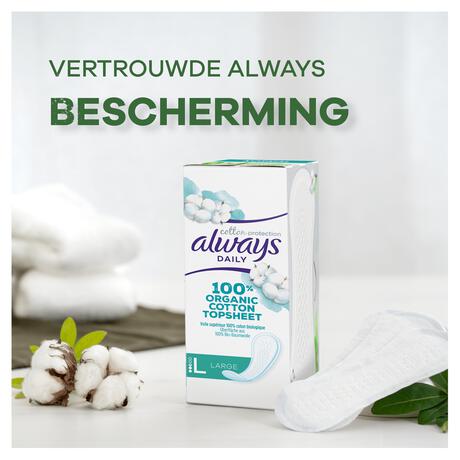 Always Inlegkruisjes Daily Cotton Protection Large 24 stuks