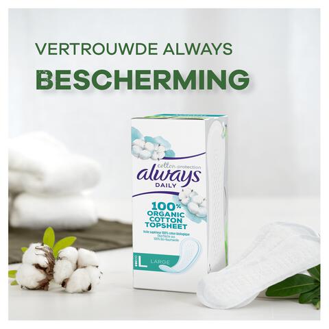 Always Inlegkruisjes Daily Cotton Protection Large 24 stuks