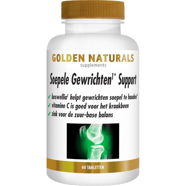 Golden Naturals Soepele Gewrichten Support Tabletten 60 stuks