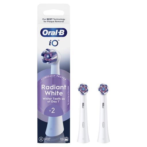 Oral-B iO Radiant White Opzetborstels Wit 2 Stuks
