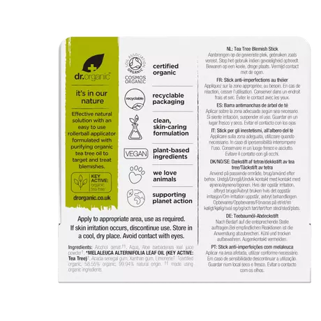 Dr. Organic Tea Tree Blemish Stick 8 ML