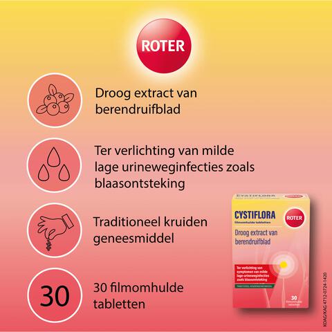 Roter Cystiflora 30 tabletten