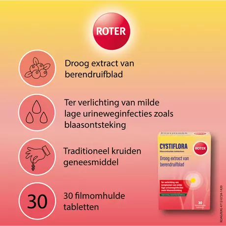 Roter Cystiflora Tabletten 30 stuks