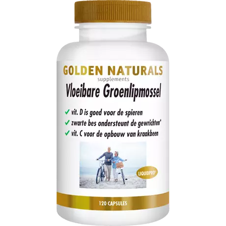 Golden Naturals Vloeibare Groenlipmossel Capsules 120 stuks