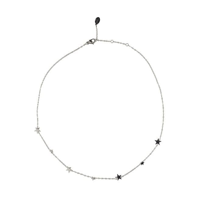 BiSjU Jewellery Ketting met Platte Schakel Silver Plated