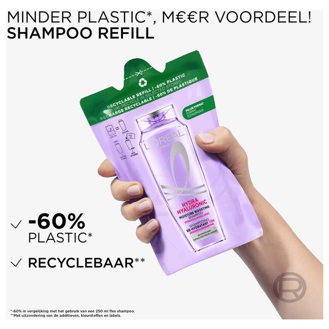 L'Oréal Paris Refill Hydra Hyaluronic Shampoo Navulling 250 ML