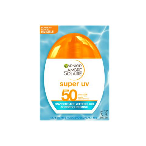 Garnier Ambre Solaire Super UV Face Refreshing Water Fluid Transparent SPF50+ 40 ML