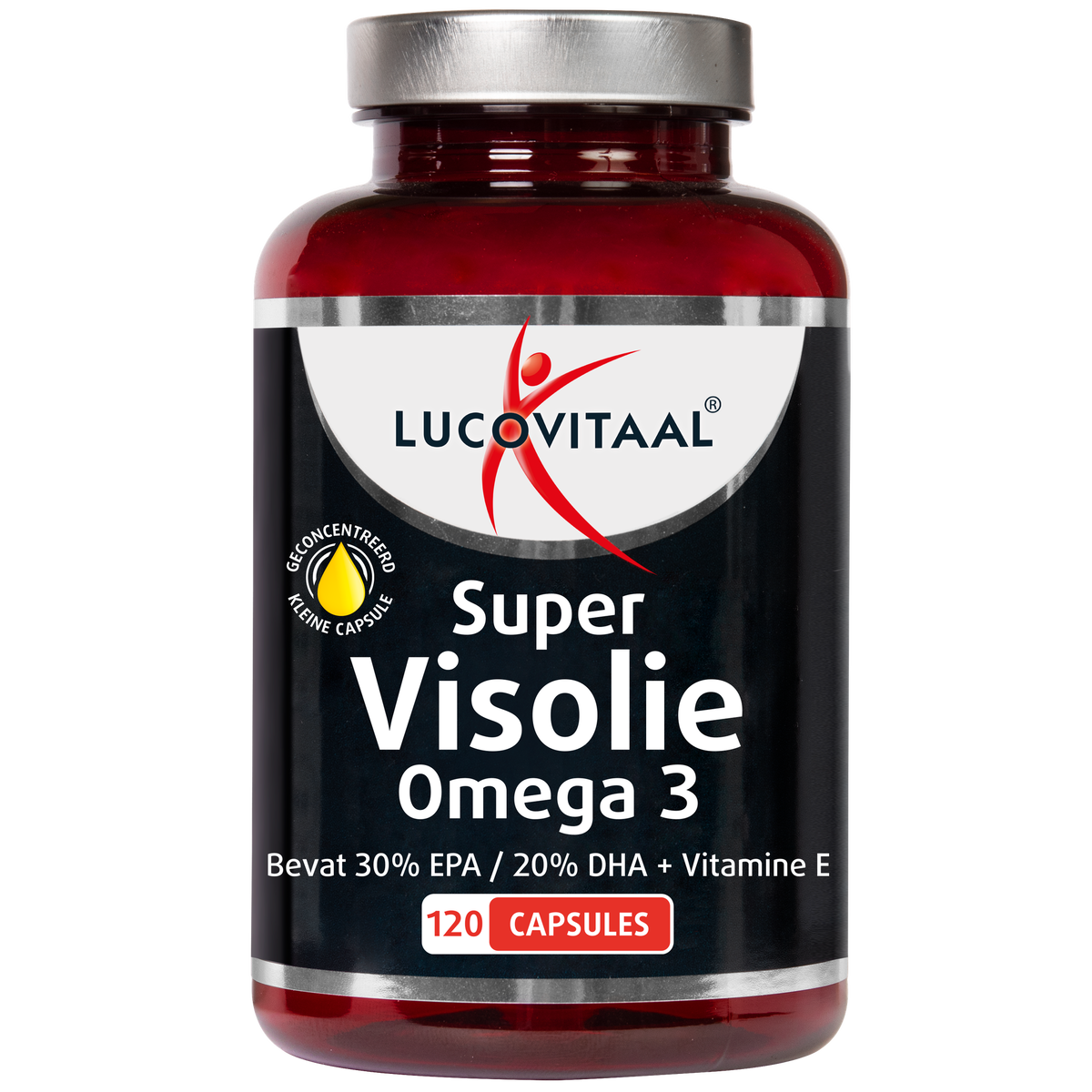 Lucovitaal Super Visolie Omega 3 Capsules 120 — 120 stuks