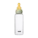 BIBS Babyfles Medium Flow Latex Sage incl. opvouwbaar trechtertje 270 ML
