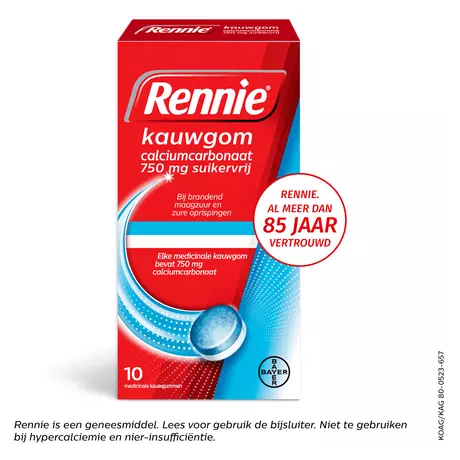 Rennie Kauwgom Suikervrij 10 stuks