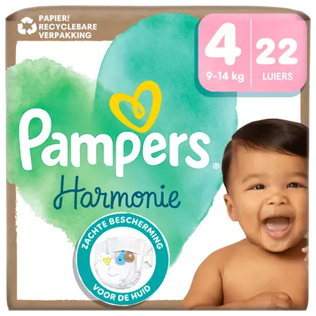 Pampers Harmonie Luiers Maat 4 9-14 kg 22 stuks