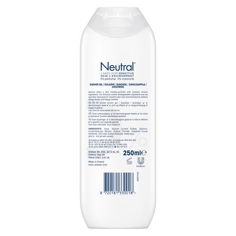 Neutral 0% Parfumvrije Douchegel 250 ML