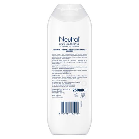 Neutral 0% Parfumvrije Douchegel 250 ML