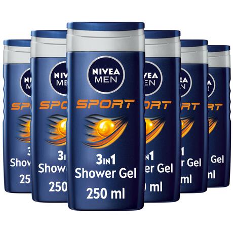 NIVEA MEN Sport Douchegel 250 ML Multipack 6 stuks