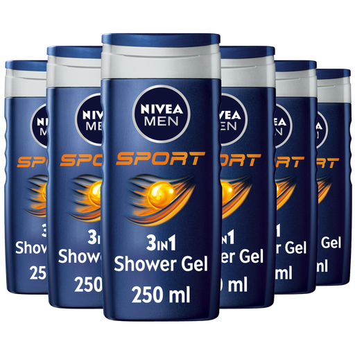 NIVEA MEN Sport Douchegel 250 ML Multipack 6 stuks