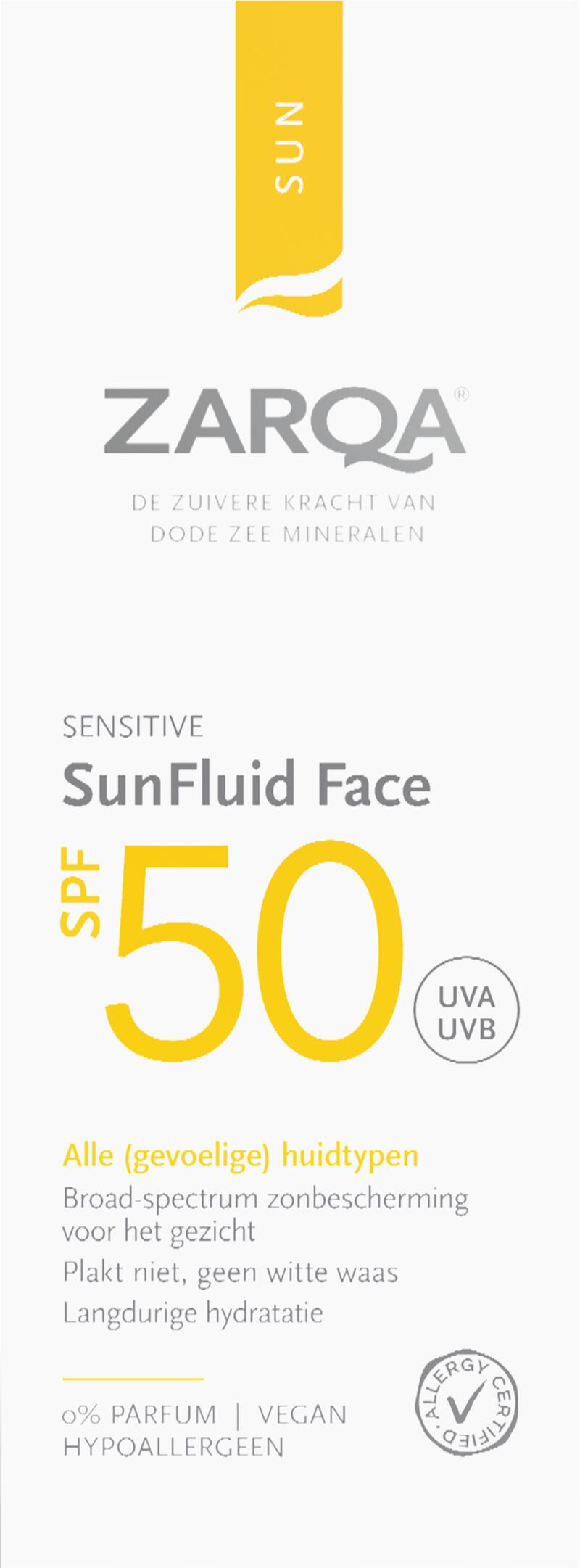 Zarqa Sun Fluid Face SPF50 Sensitive 50 ML