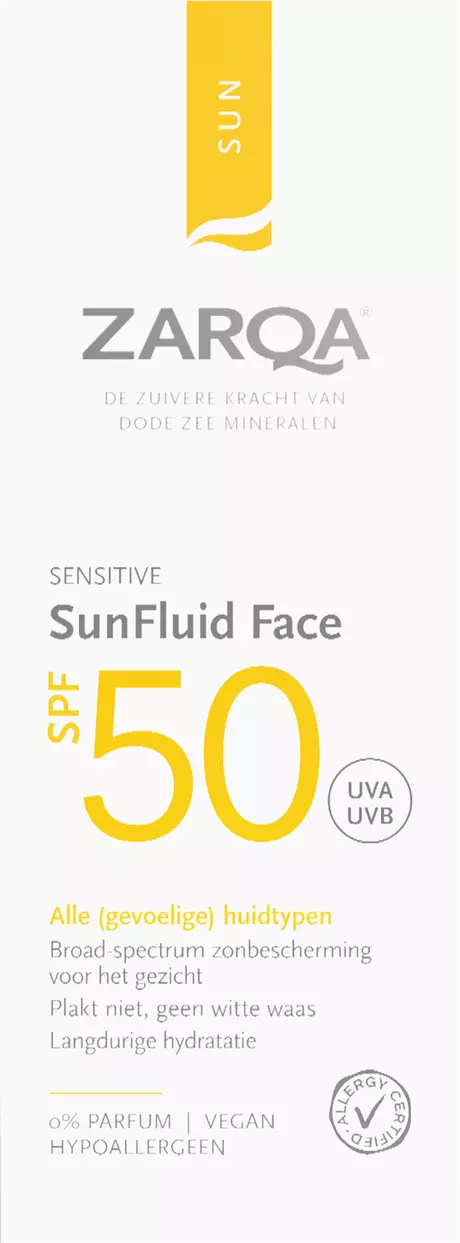Zarqa Sun Fluid Face SPF50 Sensitive 50 ML