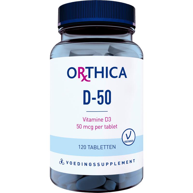 Orthica Vitamine D3 50 MCG Tabletten 120 stuks