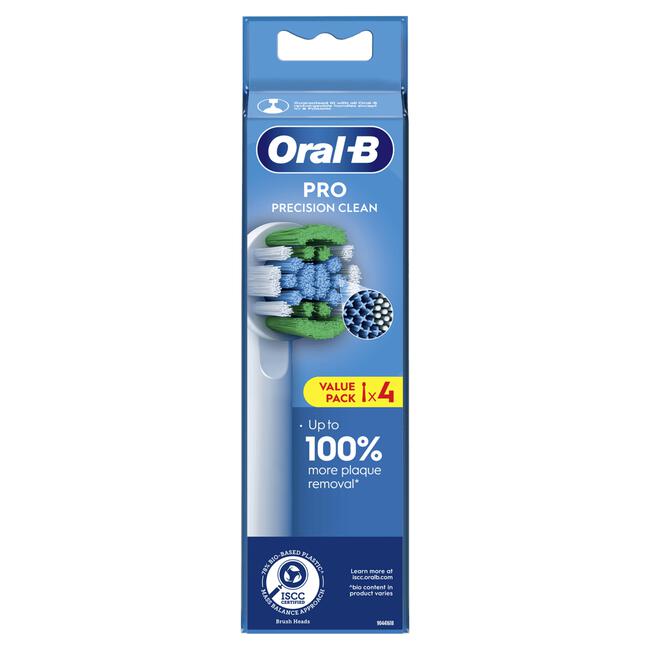 Oral-B Precision Clean Opzetborstels Wit 4 Stuks
