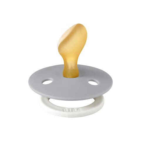 BIBS Anatomische Glow in the dark Fopspeen Two Pack Natuurlijk Rubber Sage/Cloud Maat 2