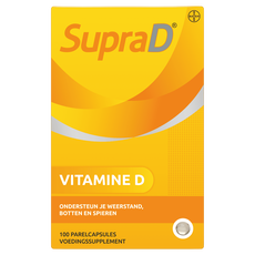 Supra D, vitamine d voor sterke botten en spieren 100 parelcapsules