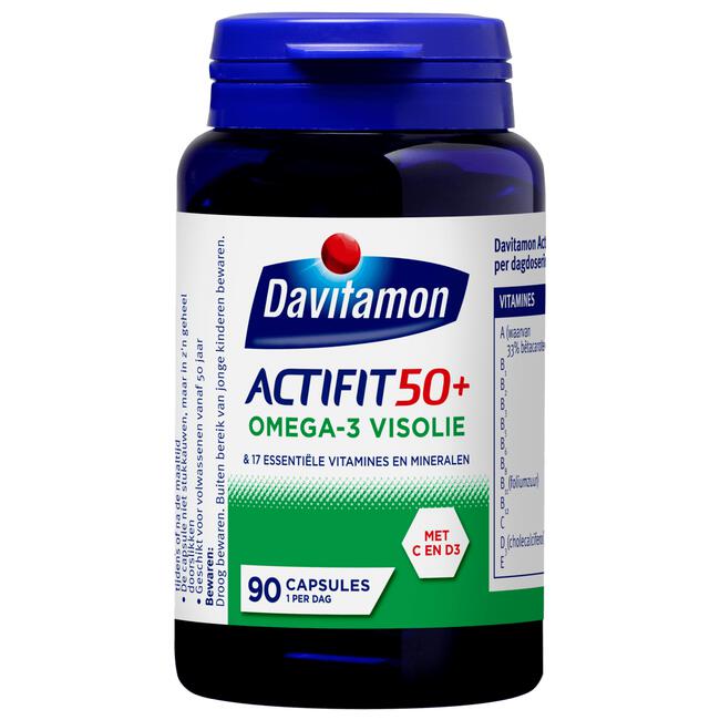 Davitamon Actifit 50+ Omega-3 Visolie Capsules