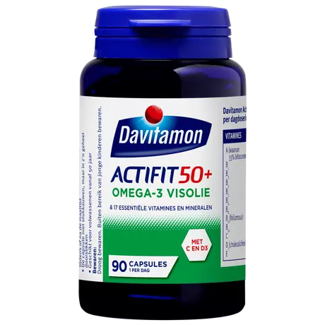 Davitamon Actifit 50+ Omega-3 Visolie Capsules 90 stuks