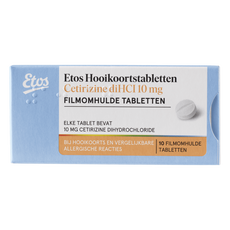 Etos Hooikoortstabletten Cetirizine diHCI 10 mg 10 stuks