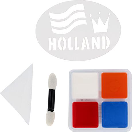 Folat Schmink Stick Rood/Wit/Blauw 17 gram