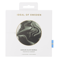 IDEAL OF SWEDEN Fashion Wireless Charger Golden Olive Marble 
