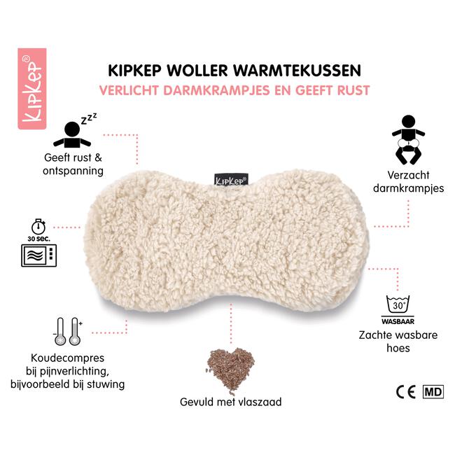 KipKep Woller Warmtekussen Teddy